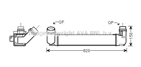 AVA QUALITY COOLING tarpinis suslėgto oro aušintuvas, kompresorius RTA4412